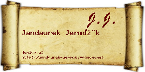 Jandaurek Jermák névjegykártya